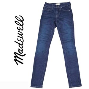 Madewell 9” Mid-Rise Skinny Jeans Classic Dark Wash Size 23